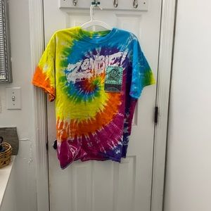 Flatbush zombies concert tie dye t shirt size large